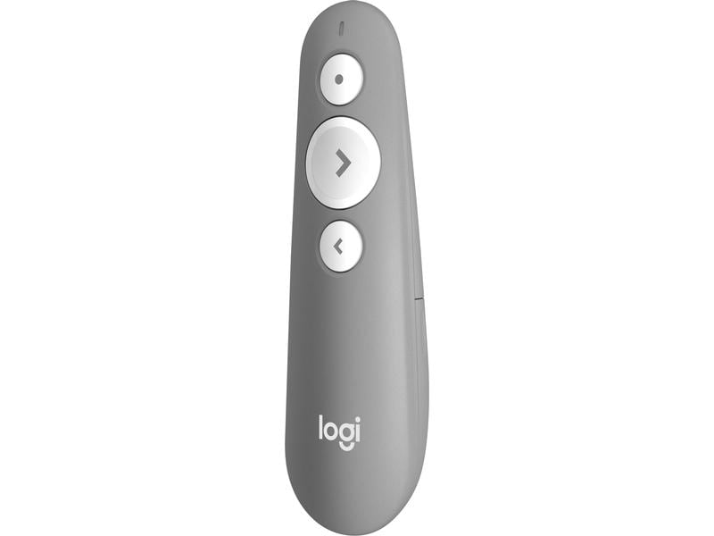 Logitech Presenter R500 s mid grey Mühelos präsentieren – auf fast jedem Gerät