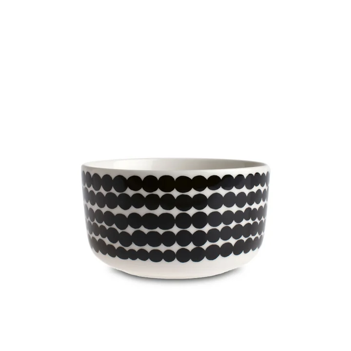 Marimekko - Oiva Räsymatto Schale 500 ml, weiss / schwarz