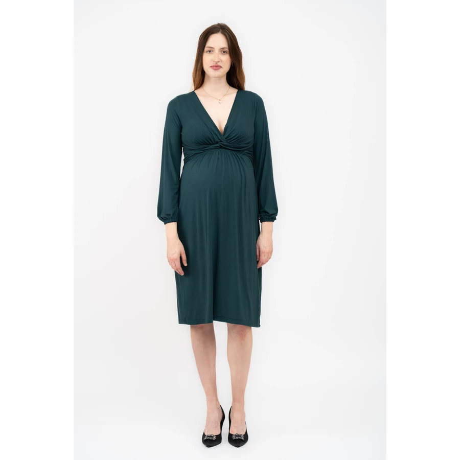 Cool Mama Umstands- und Stillkleid 2 in 1 dunkelgrün