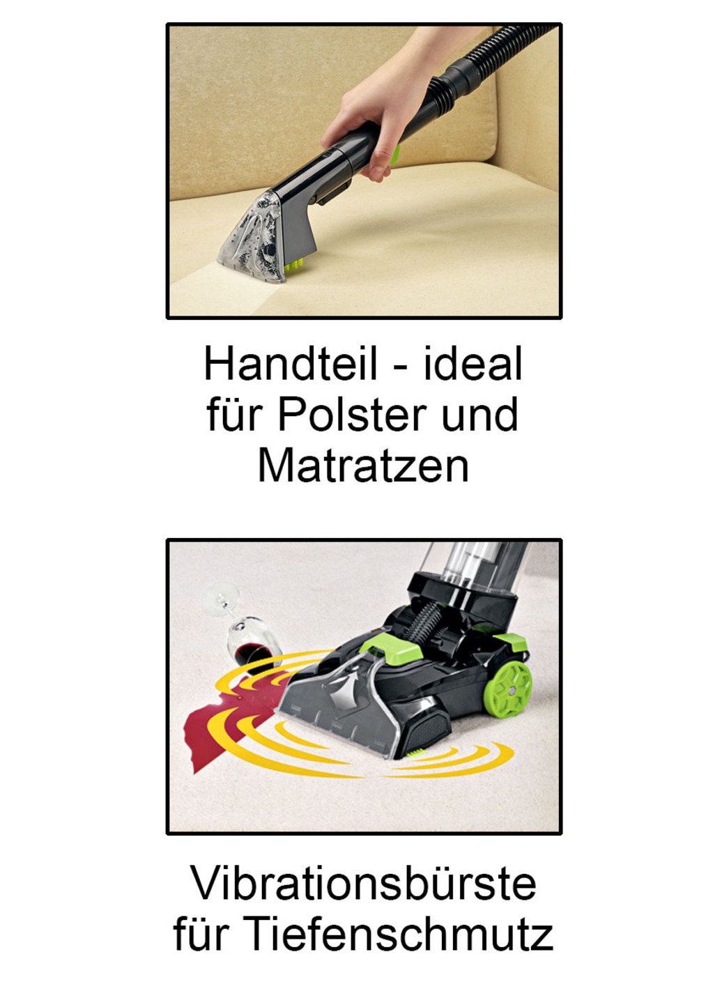 Profi-Reiniger 3-in-1 – für Teppiche und Hartböden