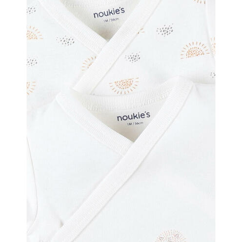 B&K set de 2 bodies croisés à manches longues 00 mois - NOUKIE 'S