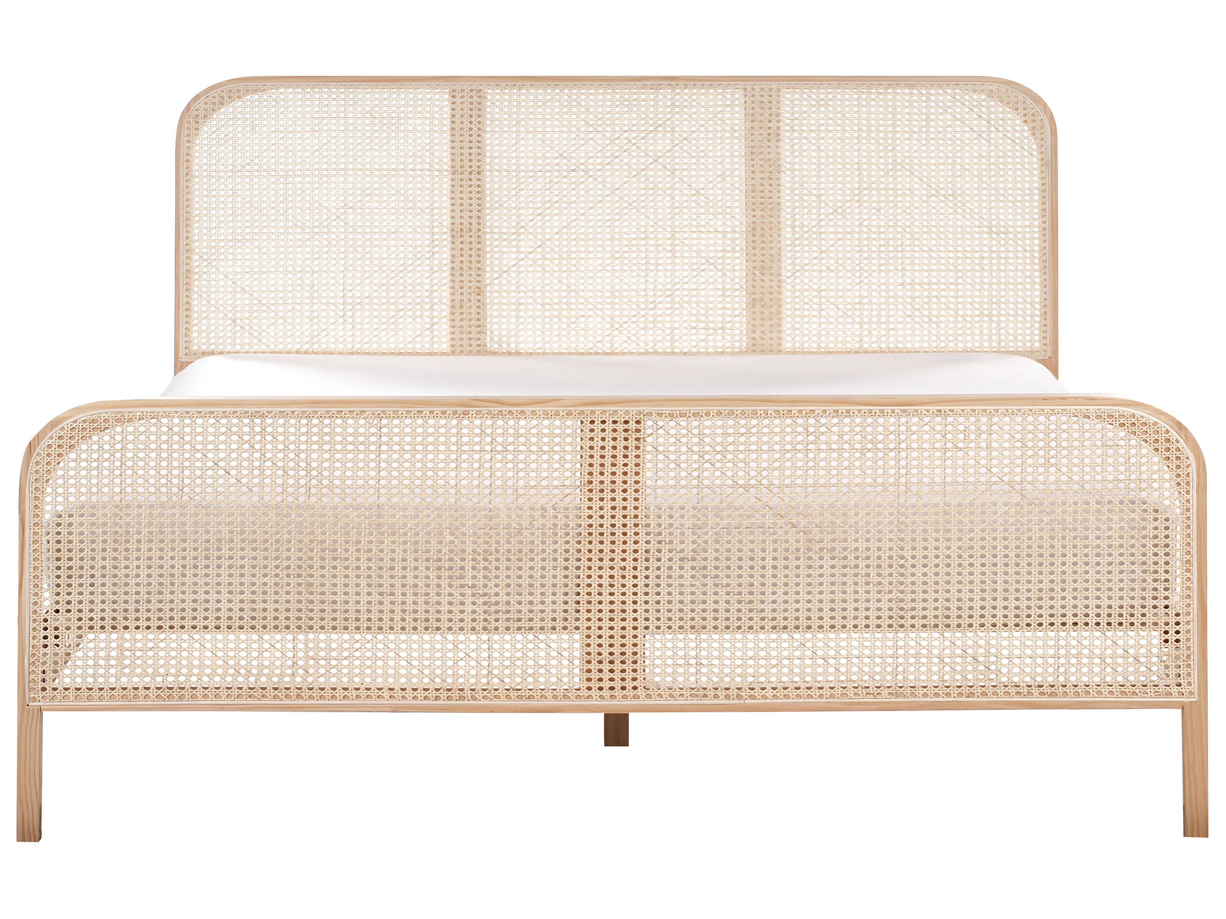 Bed Dennenhout GONFARON 180 x 200 cm Lichtbruin