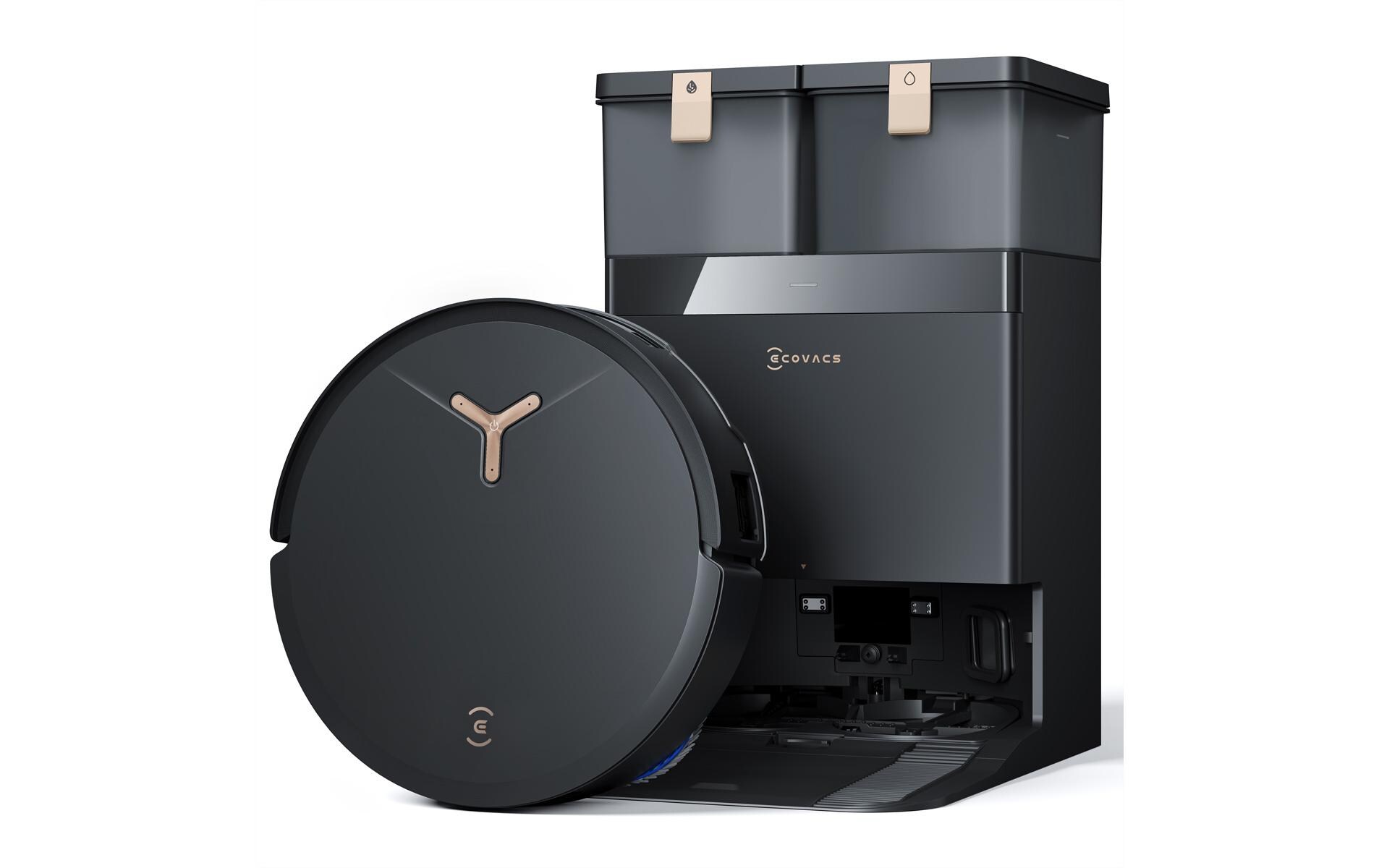 Saug- und Wischroboter Deebot T50 Max Pro Omni Schwarz<br>Hochleistungs-Saugroboter mit innovativer Wischfunktion und automatischer Absaugstation für eine tiefenreine Reinigung