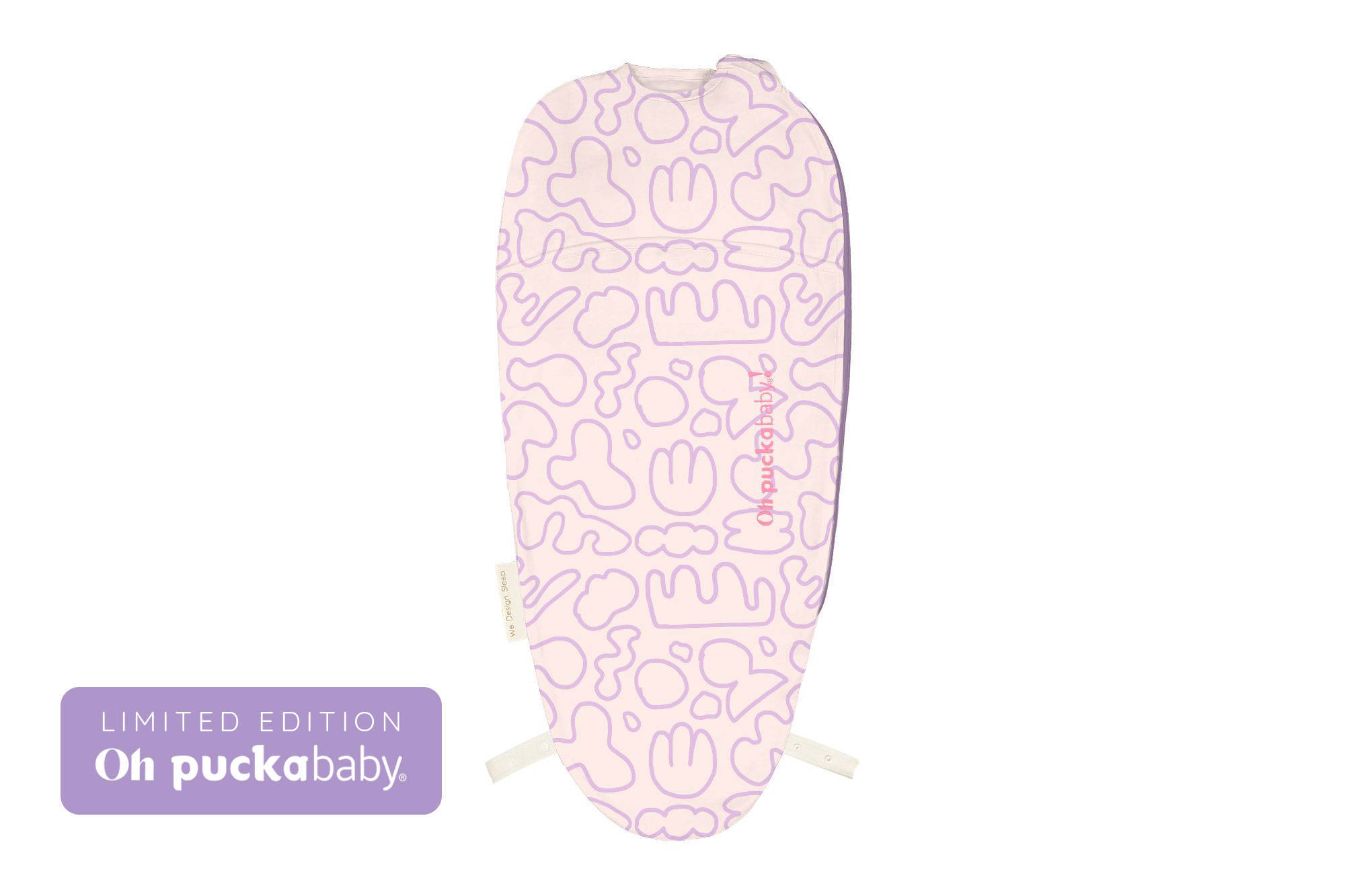 Puckababy The Original Piep inbakerslaapzak Grafitti Clouds 0-3 mnd