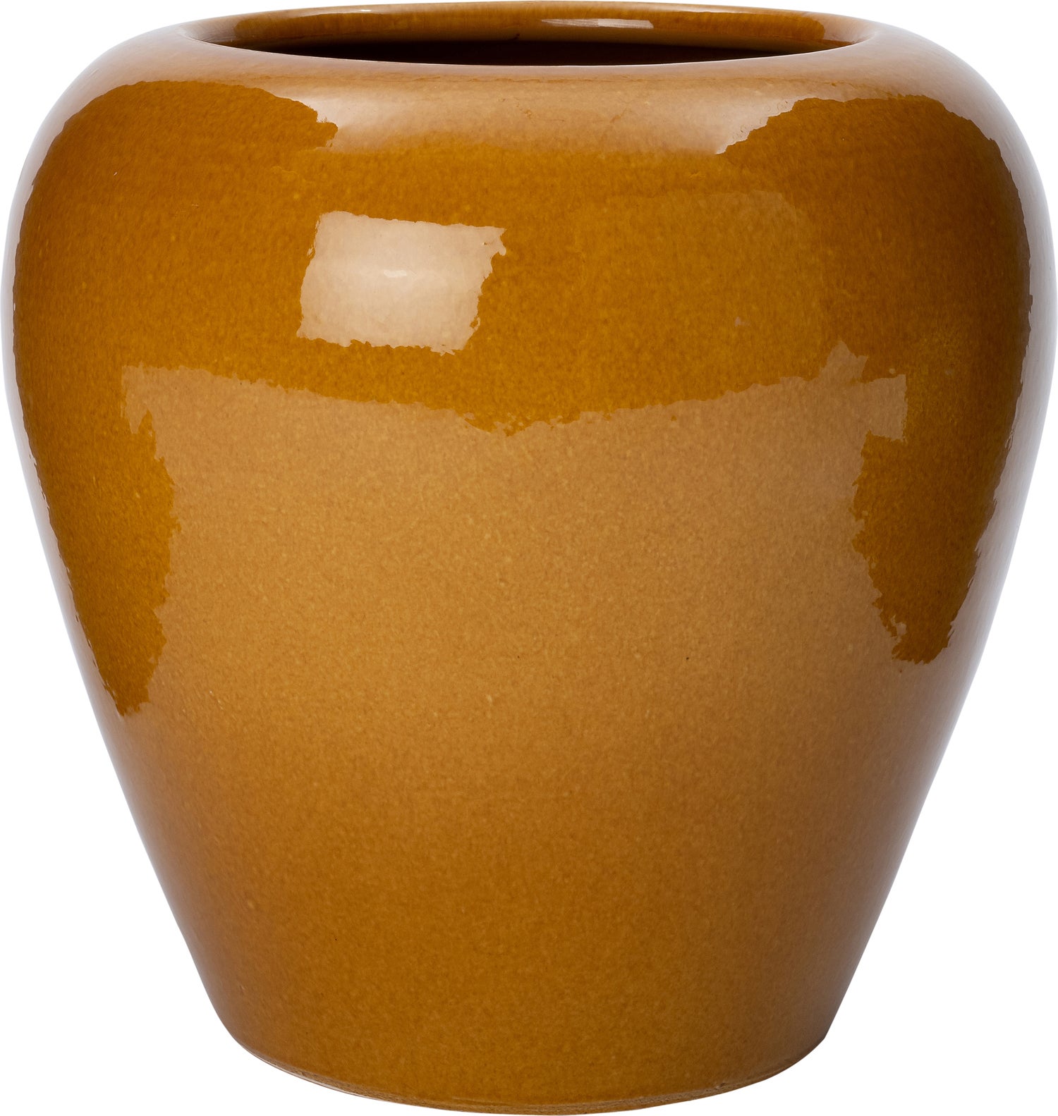 Intratuin bloempot Ovar geel D 18 H 19 cm