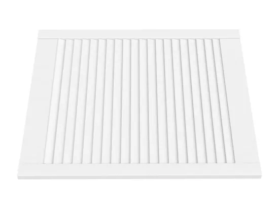 Portes d'armoire à persiennes 4 pcs blanc 69x59,4 cm pin massif