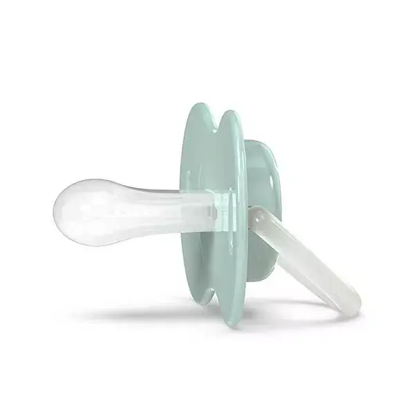 Chupeta Mifarma Baby para Dia e Noite, Silicone Fisiológico, +6 meses, Panda Verde, Pacote com 2