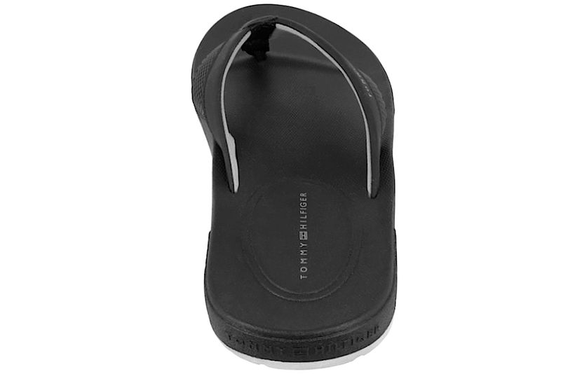 TOMMY HILFIGER MOLDED HILFIGER BEACH SANDAL BLACK