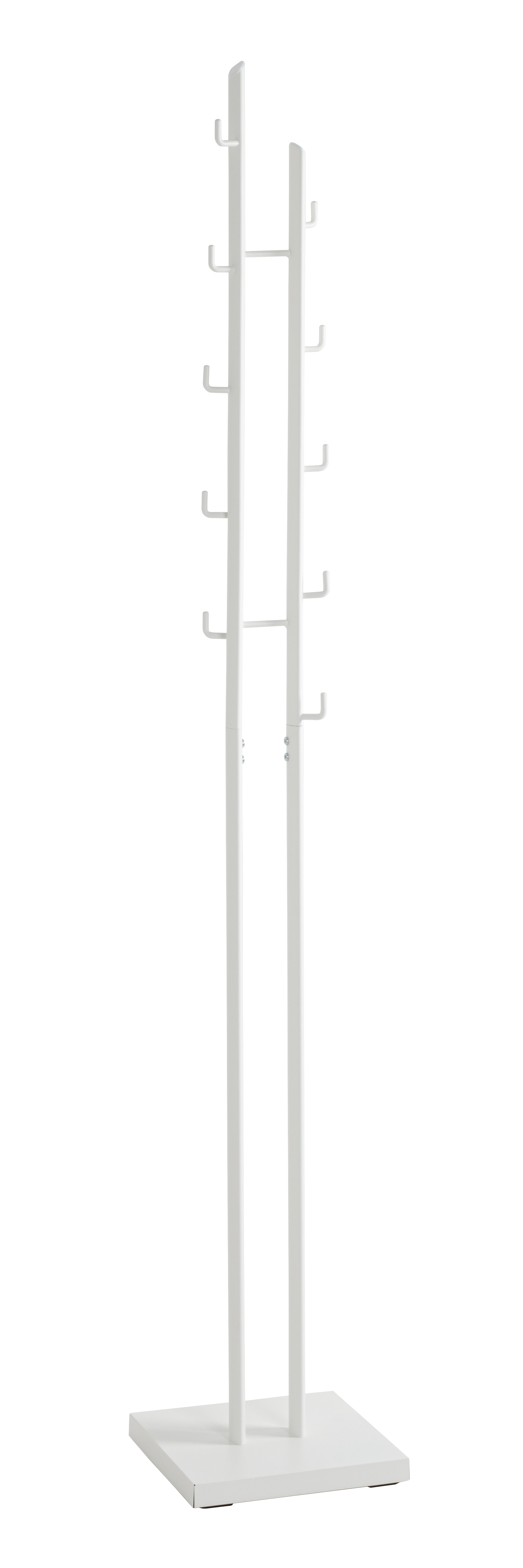 Garderobenständer 29 x 176 cm weiß