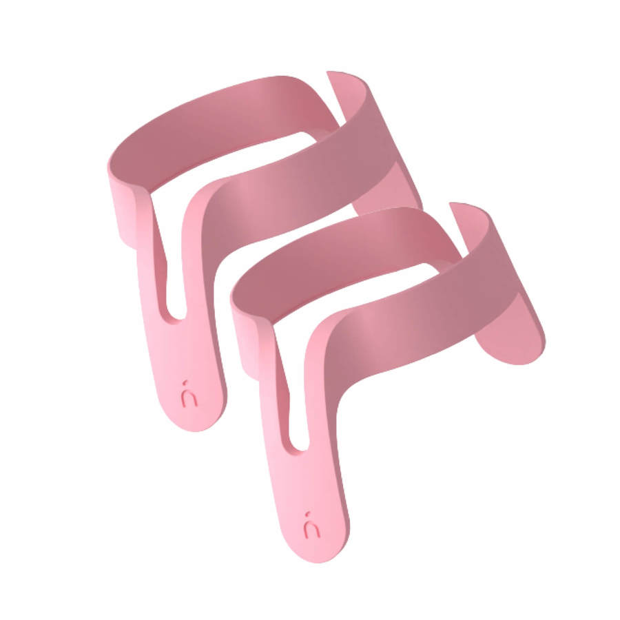 Nanobébé Detachable Handles for Flexy Silicone Baby Bottle Pink 2pcs
