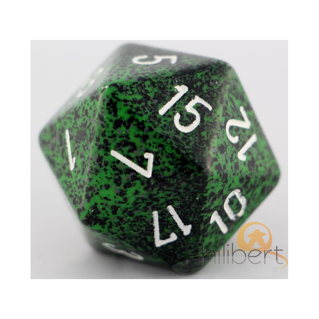 Dé 20 Faces Speckled 34mm
