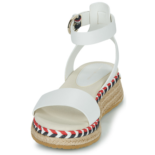 Tommy Hilfiger - LOW WEDGE SANDAL - Blanc