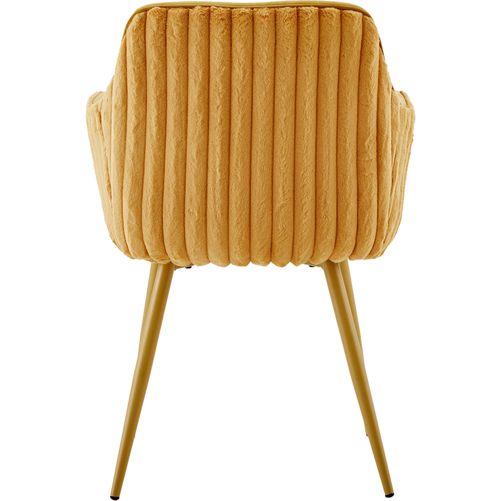 Polsterstuhl Fluffy Samt/Cord senf