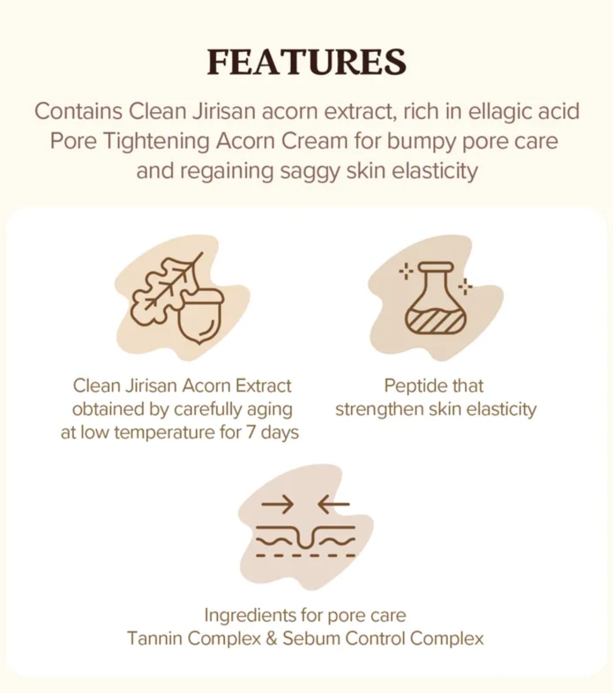 Skinfood - Máscara Facial Diária Acorn Pore Peptide - 30 uds