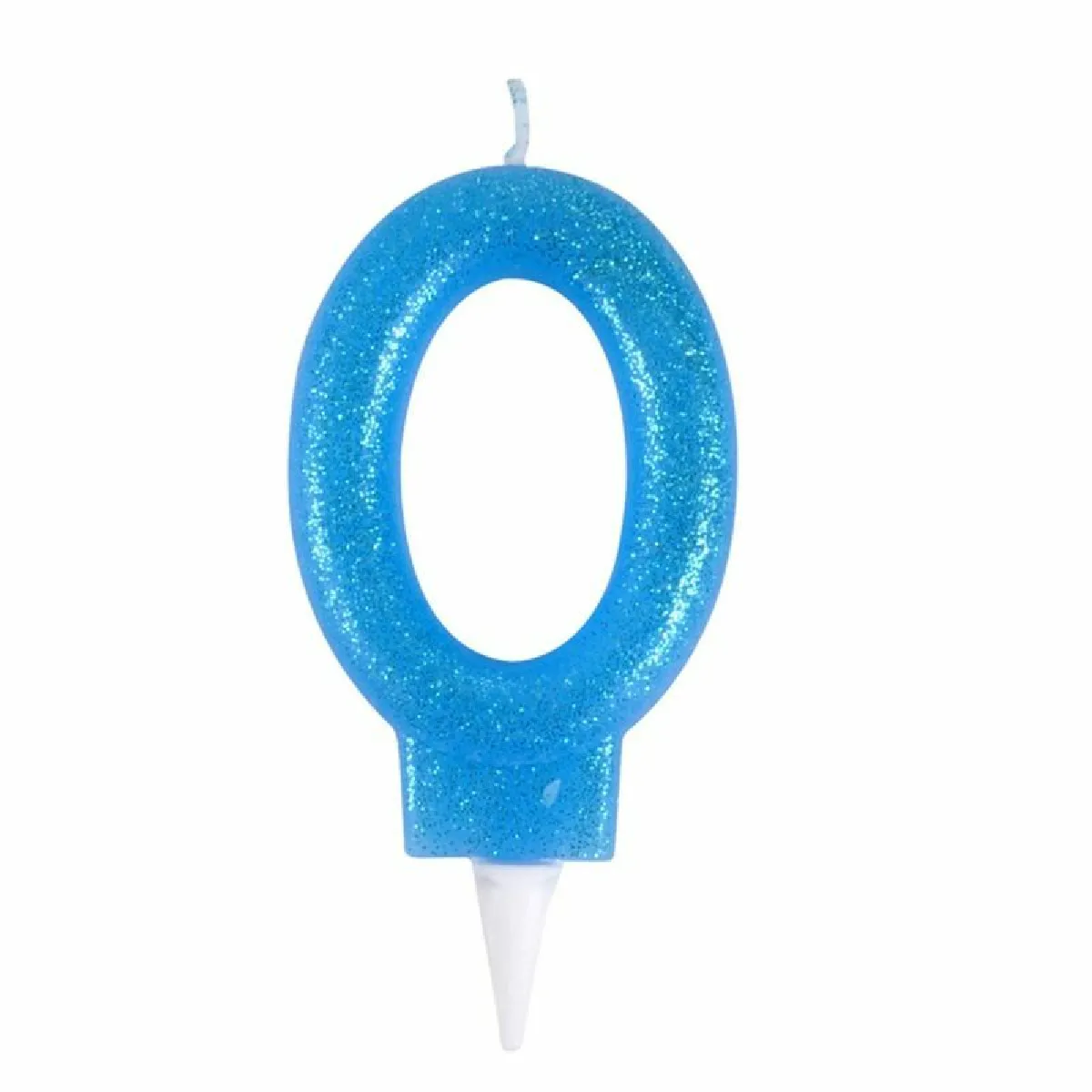 Paris Prix Bougie d'Anniversaire Paillette Chiffre 0 - Bleu