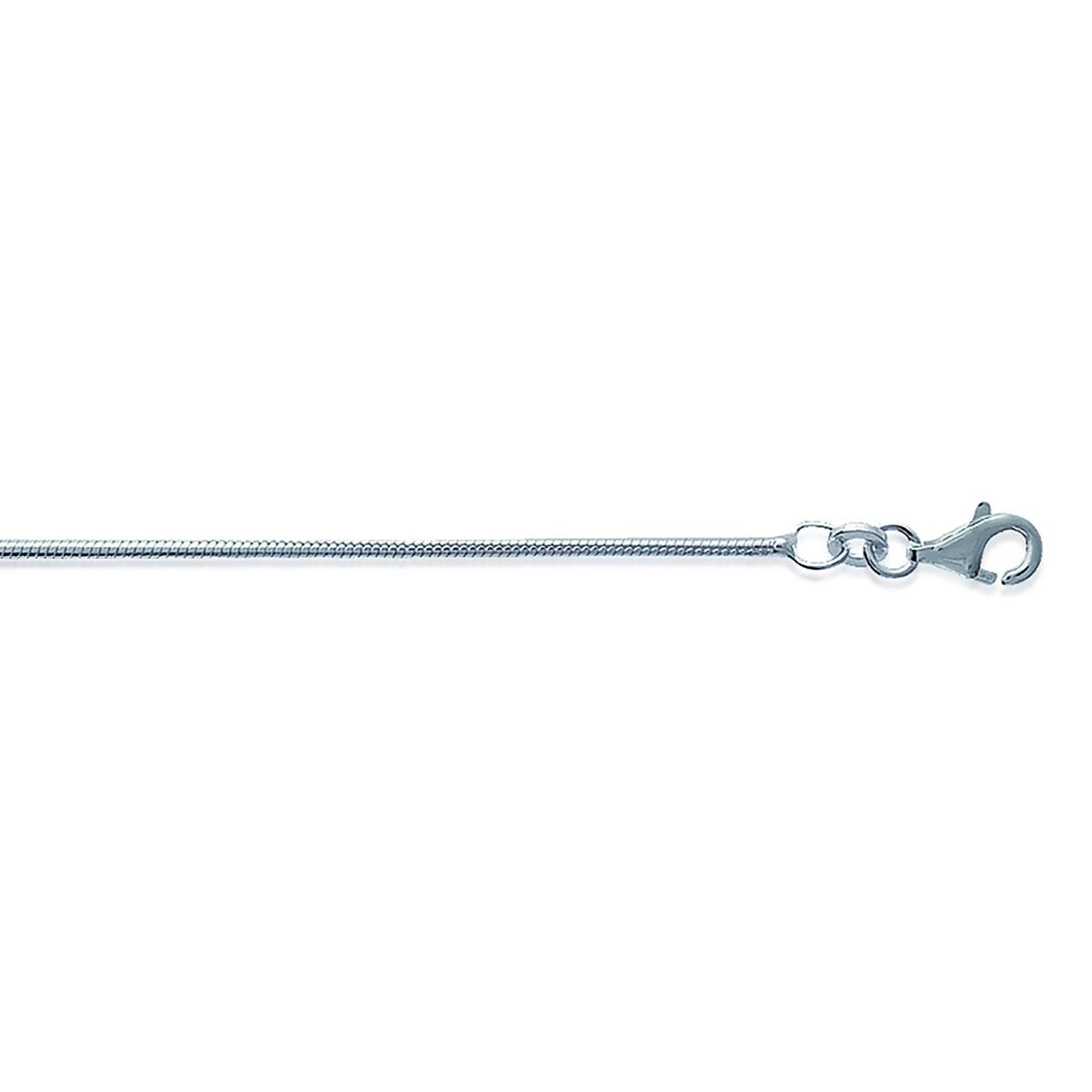 Chaîne Brillaxis maille serpentine 45cm