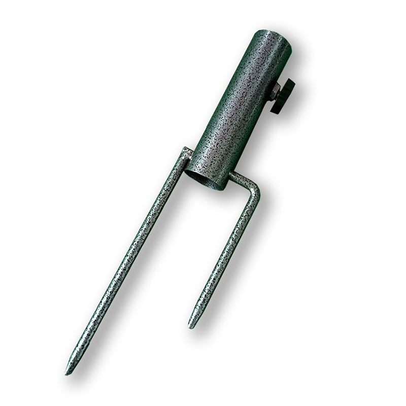 Universal Metall Rasendorn Sonnenschirm Halterung Garten Schirm Ständer - Grau