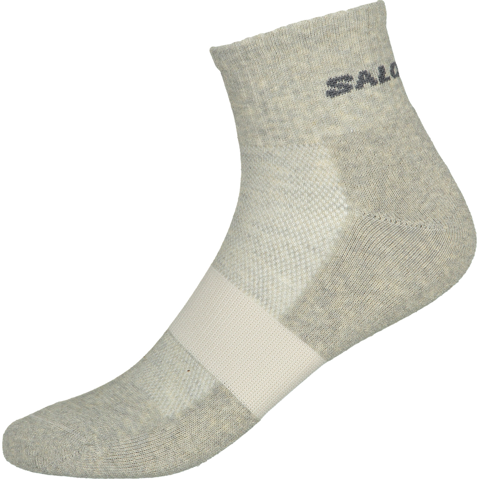 Salomon Unisex-Socken Evasion Ankle, 2 Paar 39-41, grau