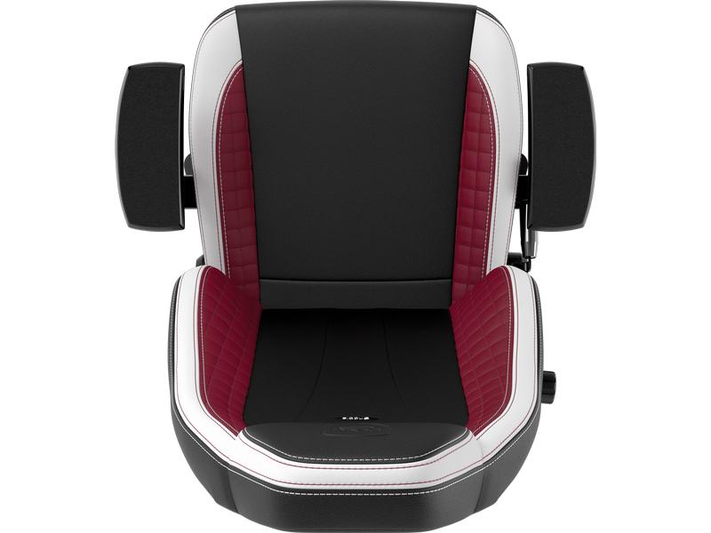 noblechairs Gaming-Stuhl Legend Rot/Schwarz/Weiss Gaming-Stuhl aus PU-Leder mit einer Belastbarkeit von 150 kg