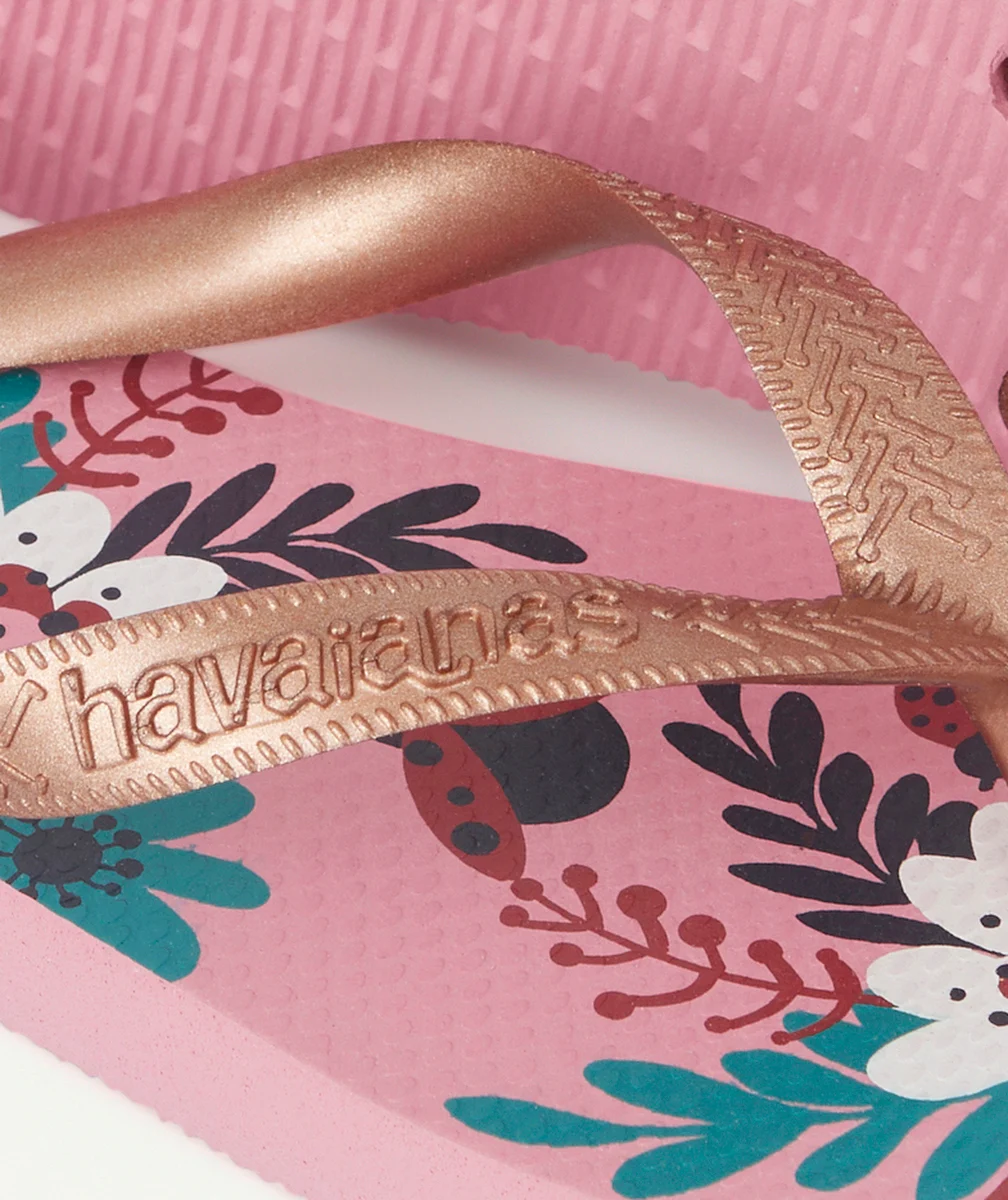 HAVAIANASTONGS FILLE ROSES AVEC FLEURS