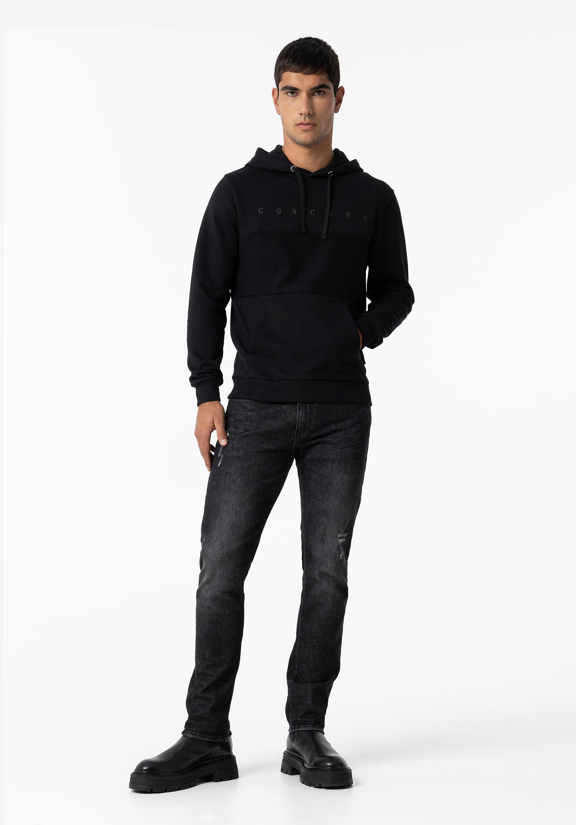 Hoodie Combinado com Texto