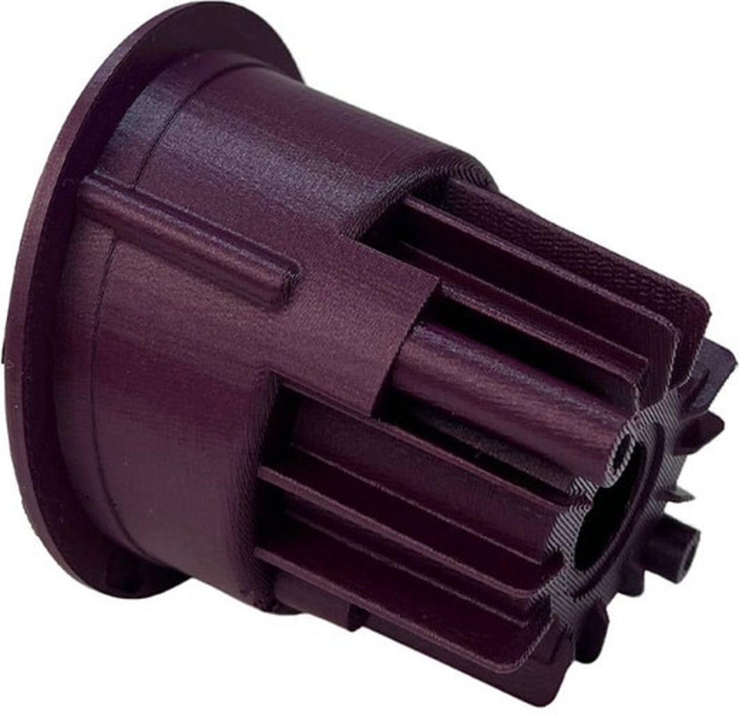 Nobufil  PETG CF Dark Burgundy, 1,75 mm / 1000 g    Mit Kohlenstofffasern verstärktes PETG Filament aus recycelten Industrieabfällen