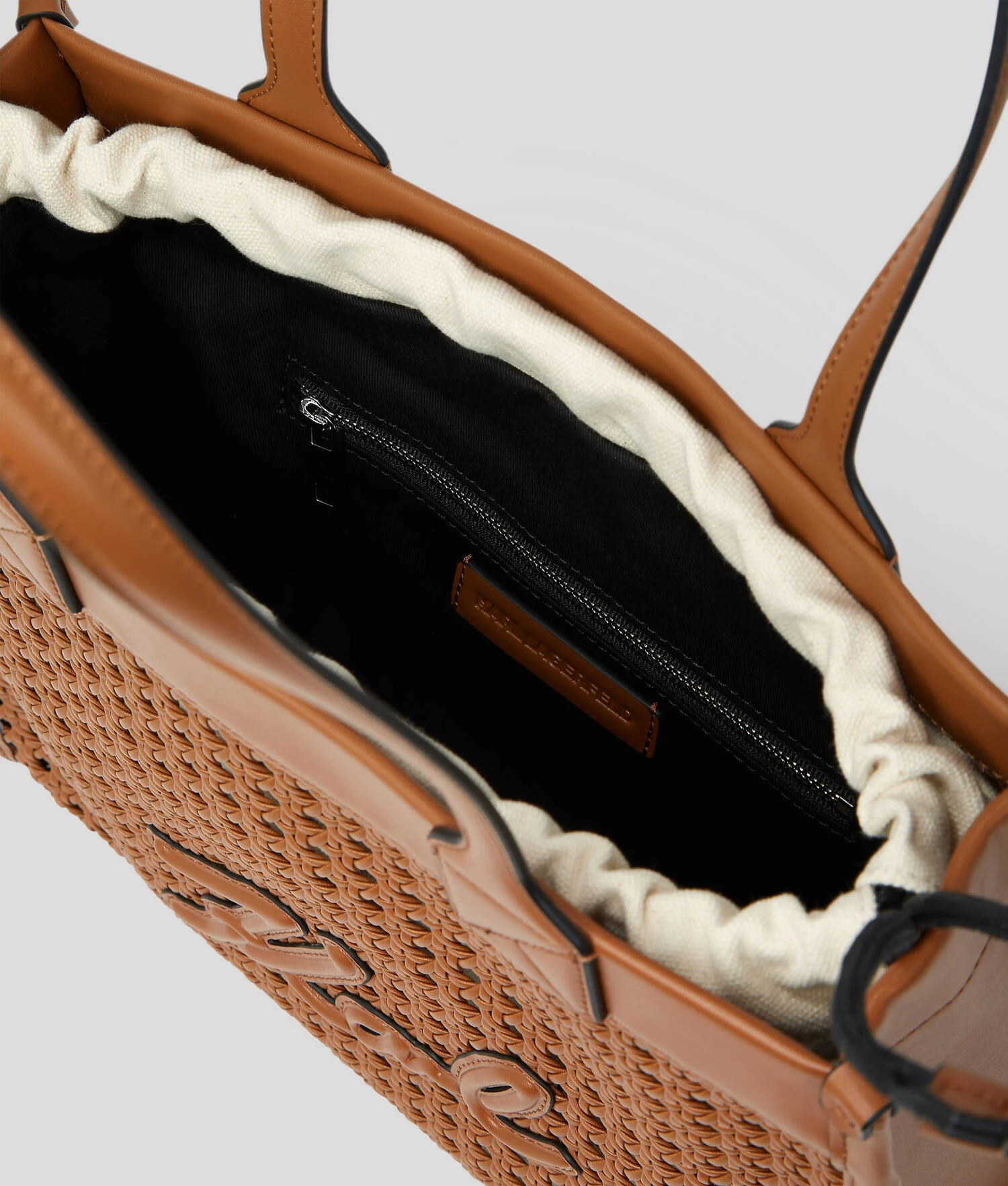 SAC CABAS K/SKUARE DE TAILLE MOYENNE - Tan foncé