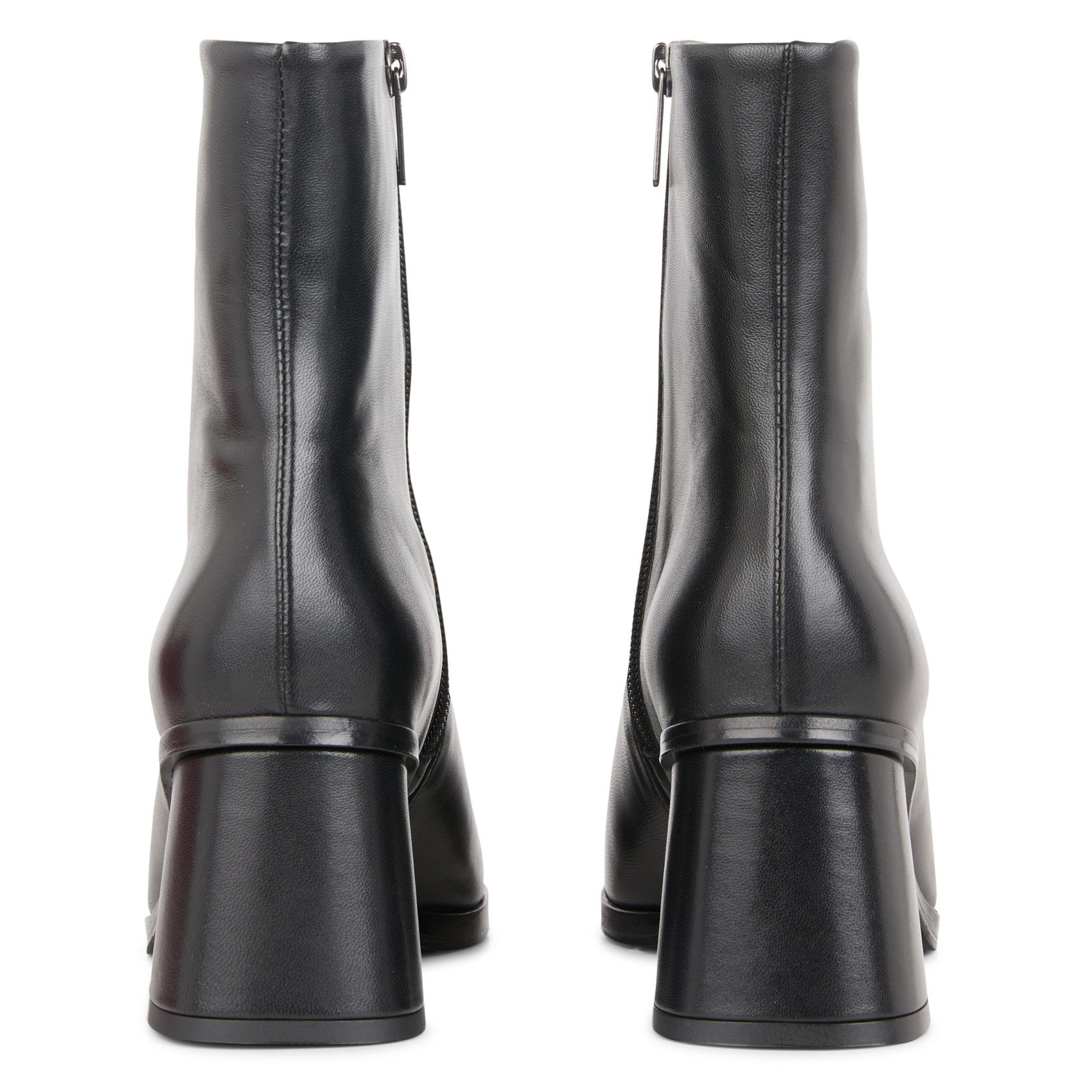 SCARLETT - Bottines à talons en cuir | Noir