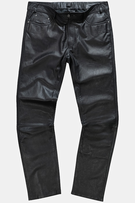 Lederhose, Leder, feinstes Lammnappaleder, Regular Fit, 5-Pocket, bs Gr. 68