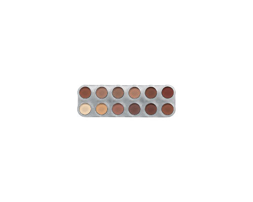 Grimas - Rouge/Lidschatten Palette 12 Farben