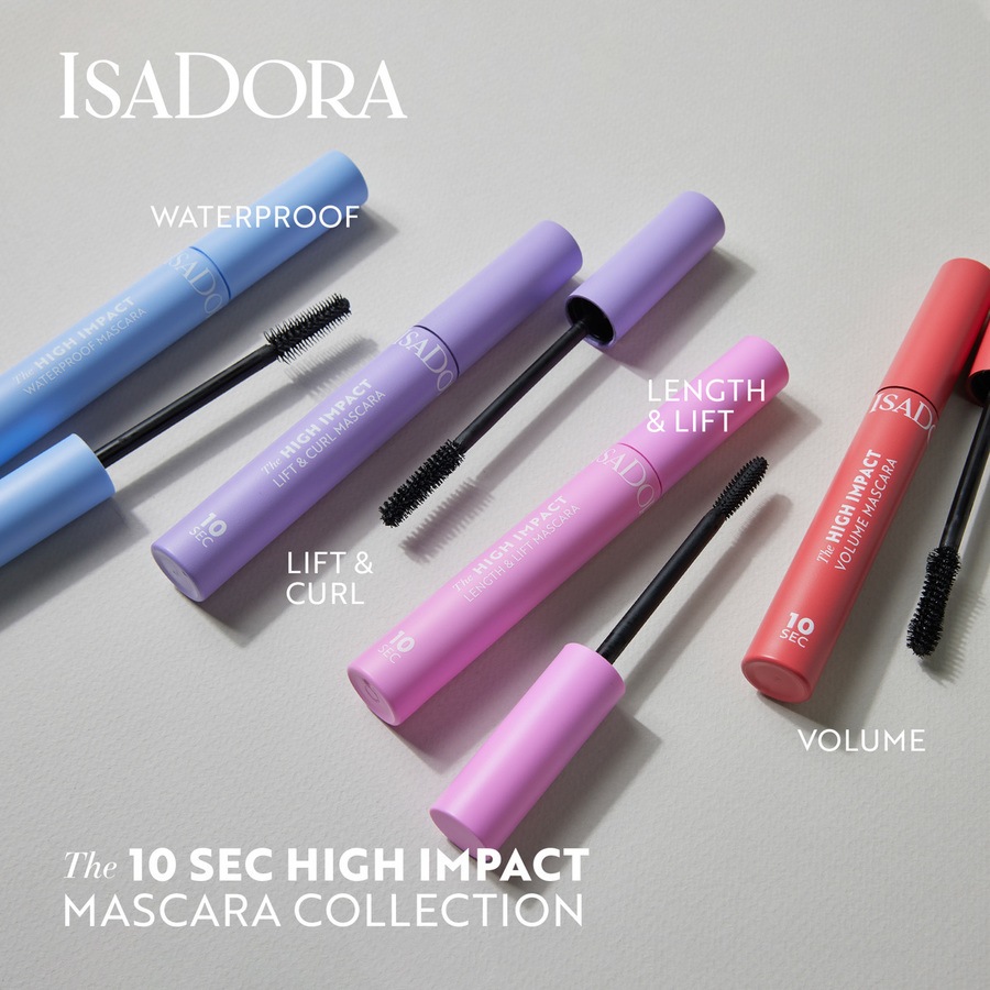 IsaDora 10 Sec High Impact Lift & Curl Mascara 02 Intense Black 9ml