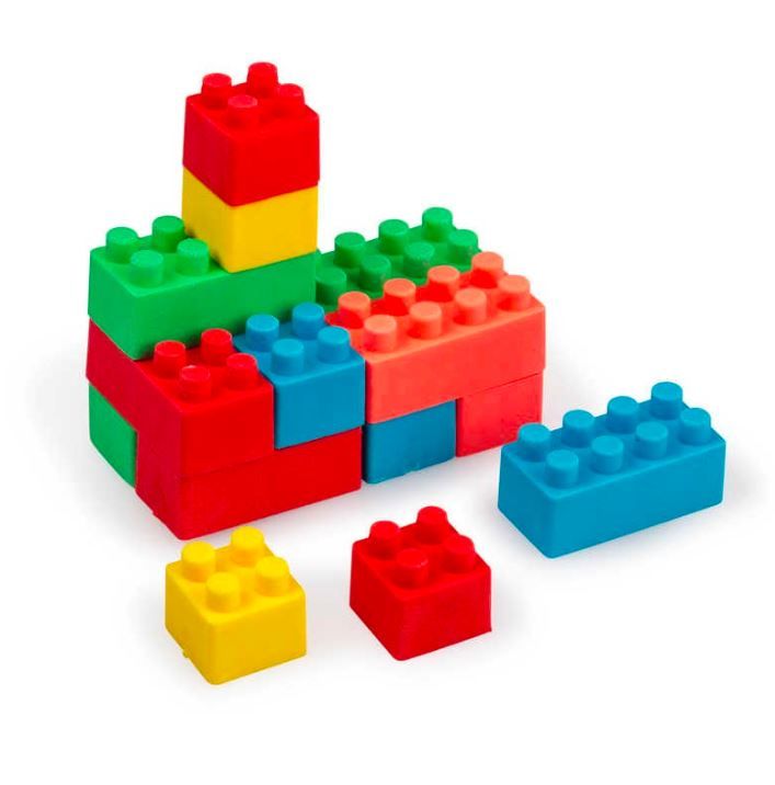 Gommes blocs de construction Mercredi et Patati
