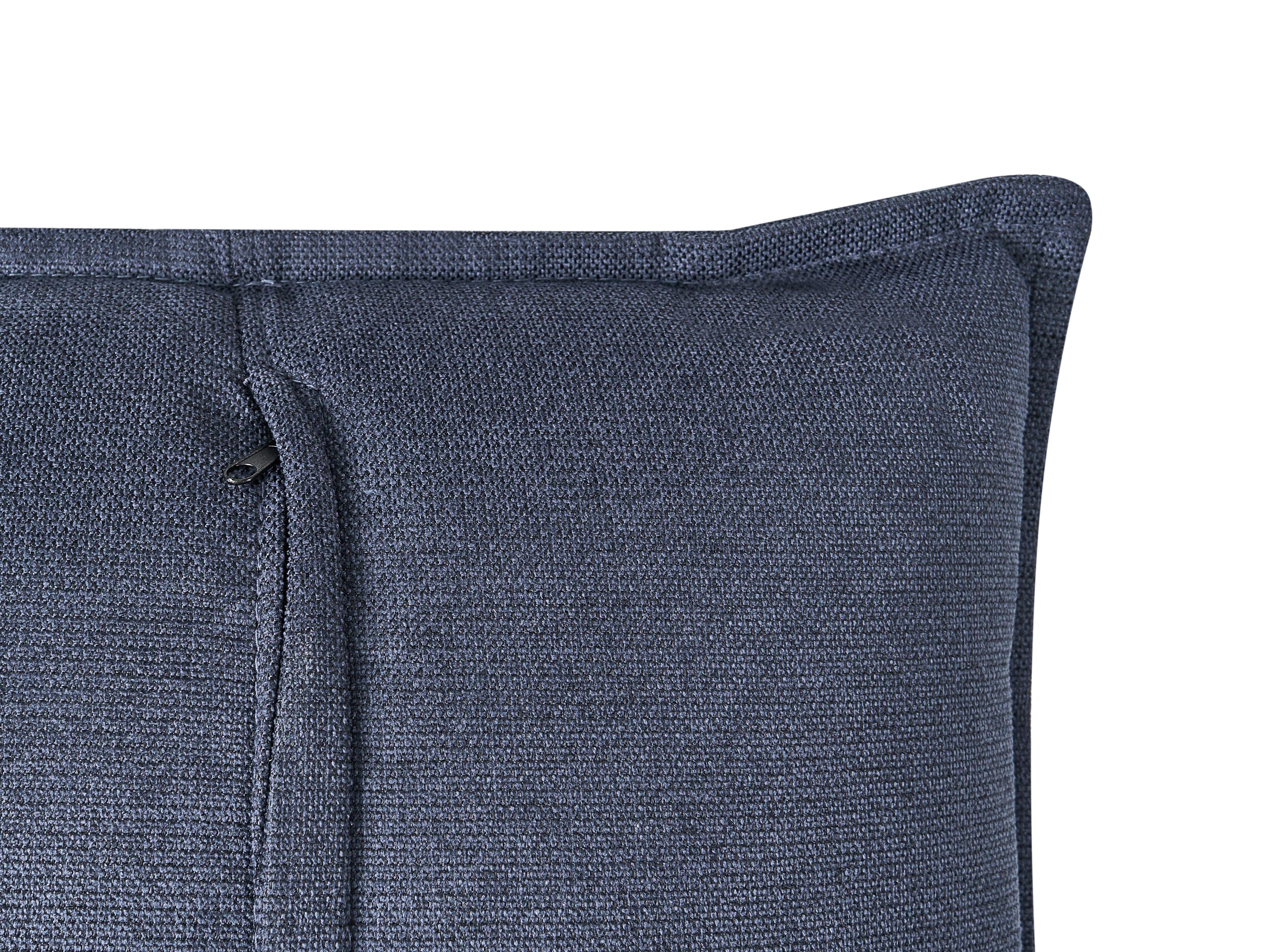 Bank 3-zits KUNES Stof Donkerblauw
