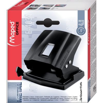 Maped Essentials Métal - Perforateur - 35 feuilles - 2 trous