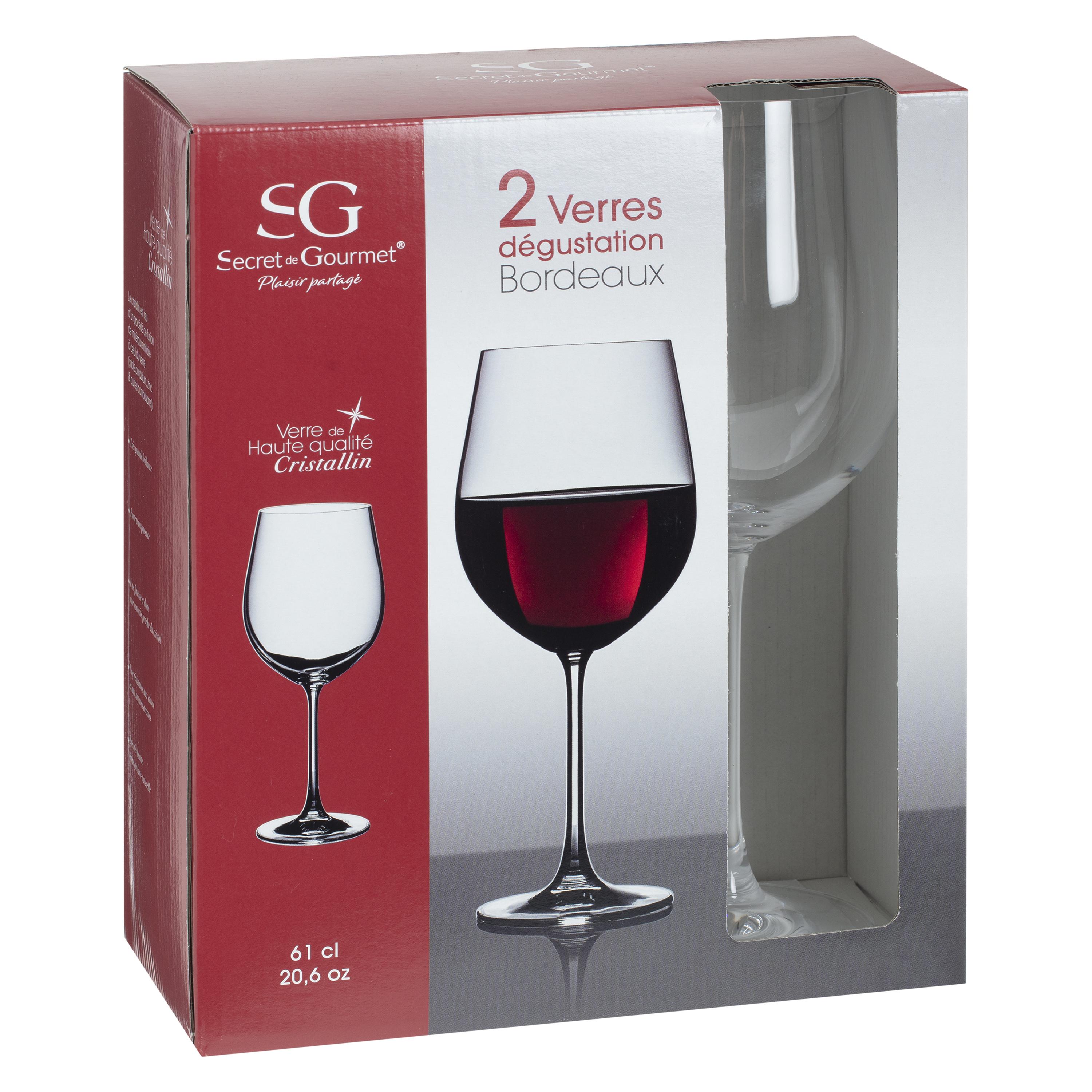 VERRE DEGUSTATION X2 BORDEAUX 61CL