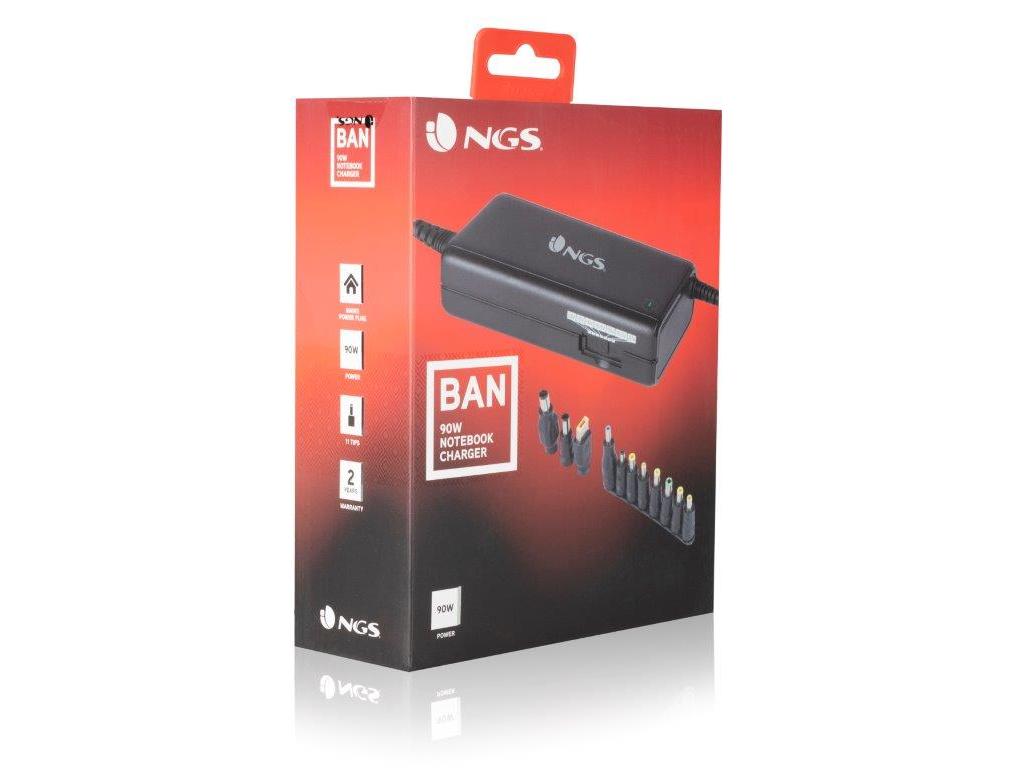 CARREGADOR UNIVERSAL NGS BAN 90W 11 CONECTORES
