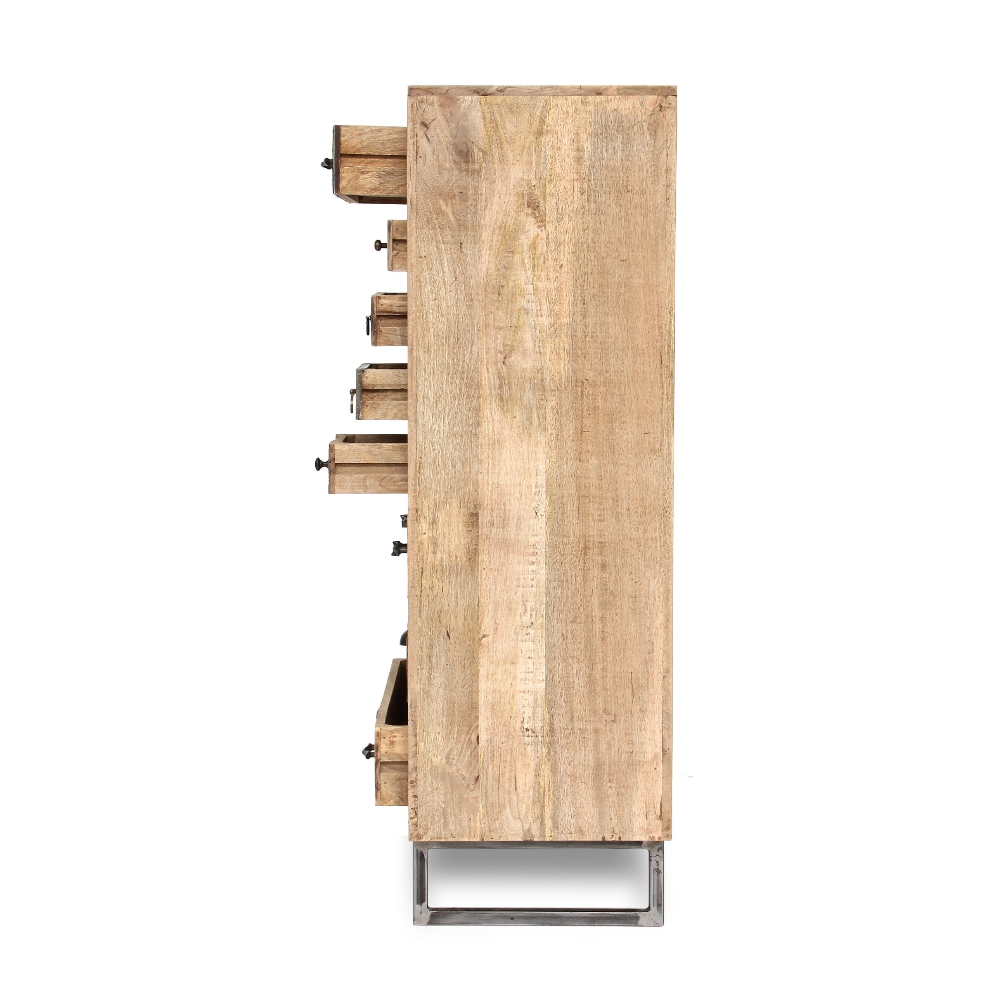 Kommode 'Beaucoup', braun, T 42 cm, B 80 cm, H 135 cm von fischer's lagerhaus