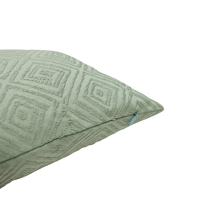 Coussin intérieur effet ethnique vert pâle GoodHome L. 30 cm x l. 50 cm x Ep. 5 cm