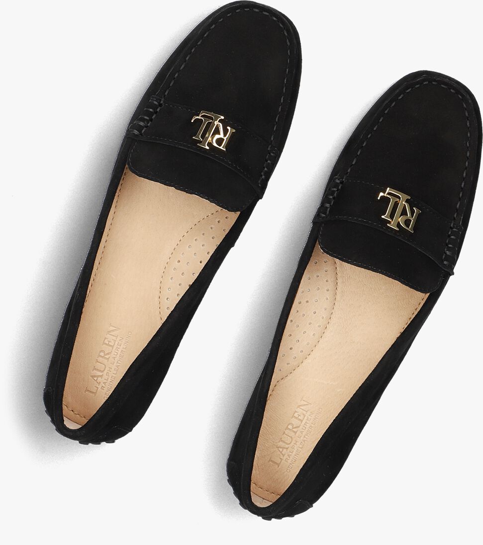 zwarte lauren ralph lauren mocassins barnsbury flats