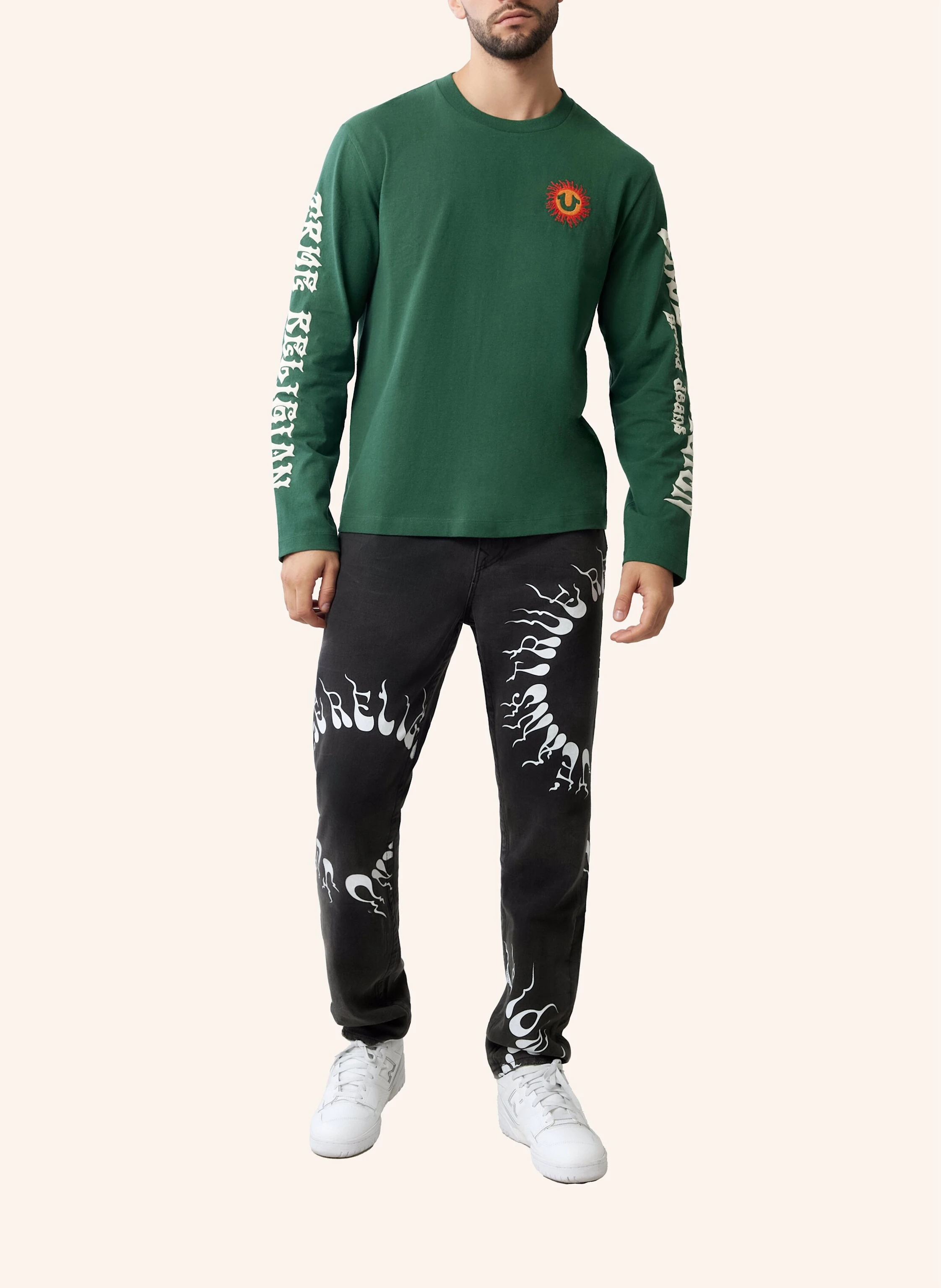 TRUE RELIGION LS BLAZING SUN TEE