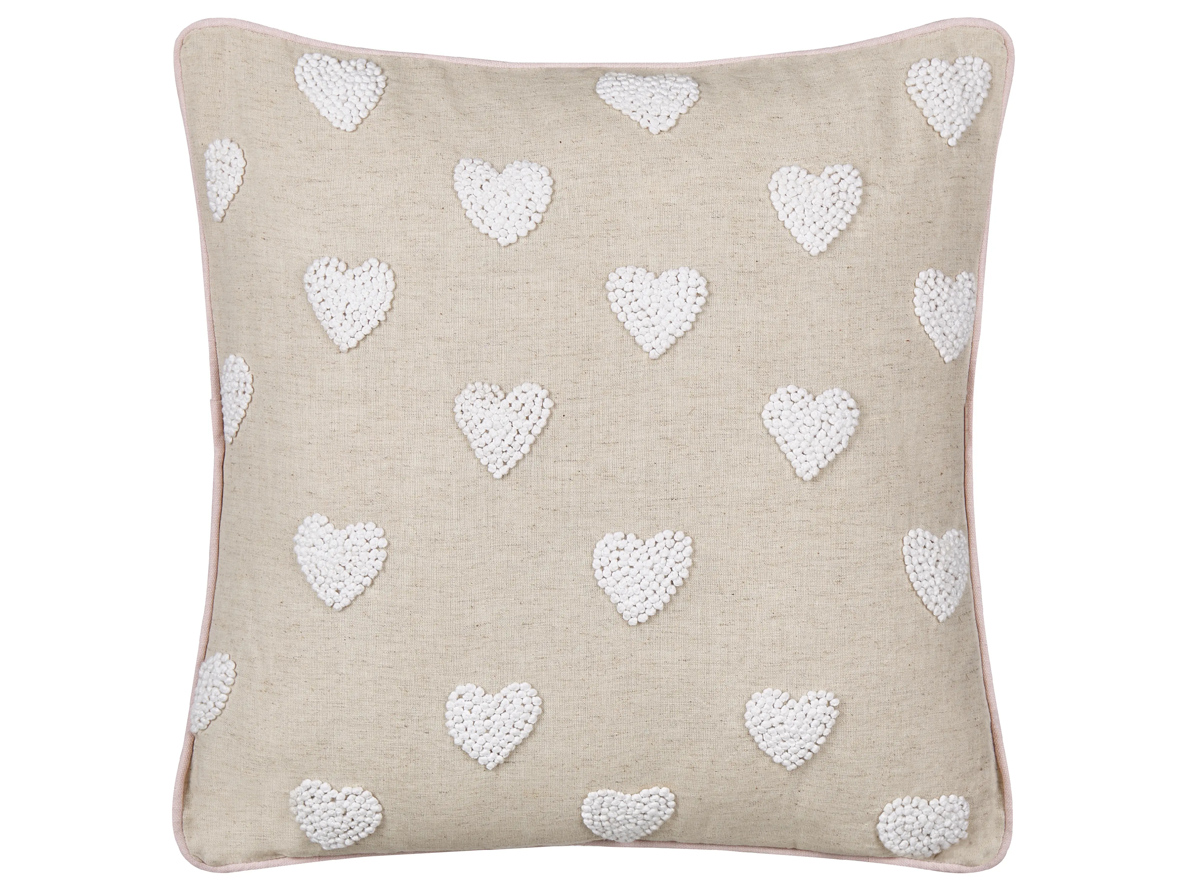 Set van 2 sierkussens GAZANIA Katoen 45 x 45 cm Beige