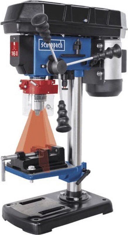 Scheppach - DP16VLS - Tafelboormachine - Zwart - Staal
