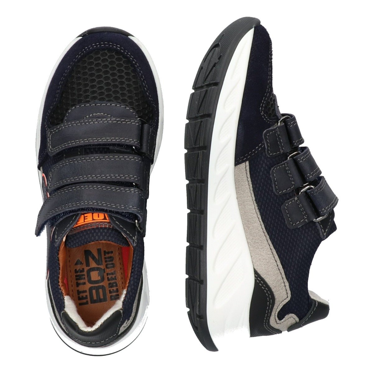 Fabian Fez - Lage Sneakers Braqeez Blauw