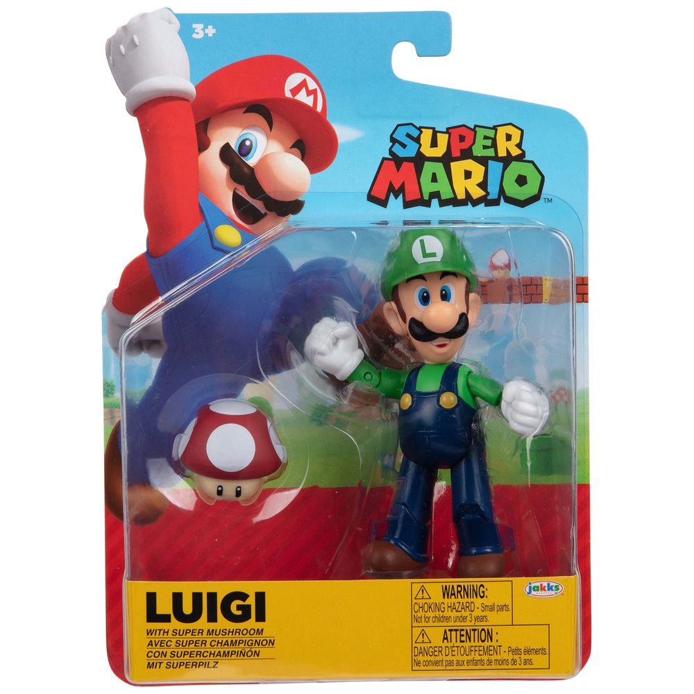 Nintendo 10 cm Luigi mit rotem Pilz