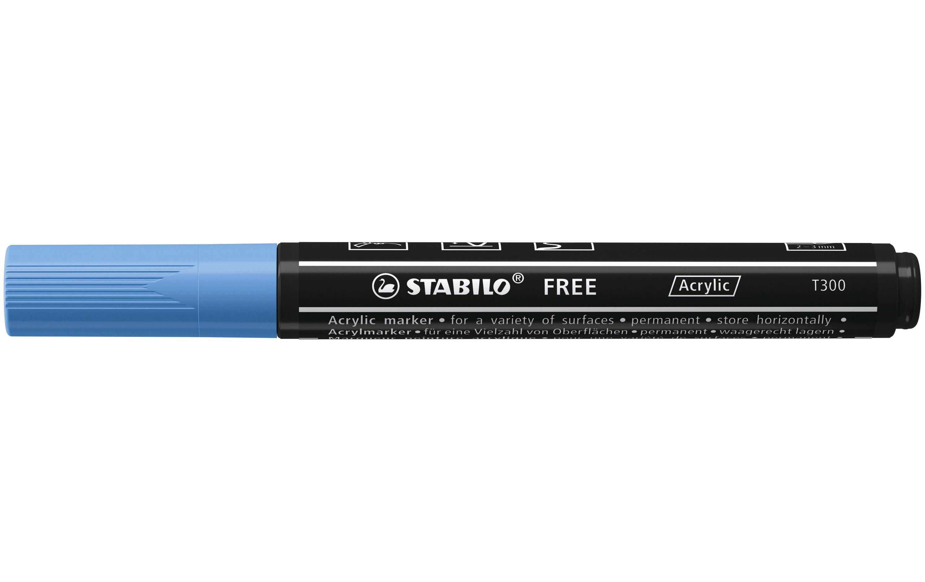 Acrylmarker Free Acrylic T300 KobaltblauMarker mit pigmentierter, wasserbasierter Tinte