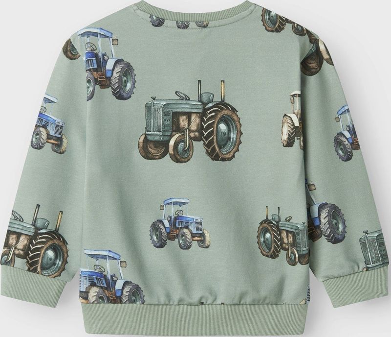 Sweatshirt - All-over Print - Ronde Hals - Lange Mouwen - Ongeborstelde Sweatstof