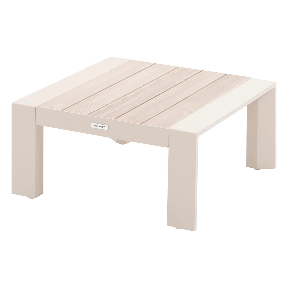 TABLE BASSE EVASION 65X65CM ARGILE LIN
