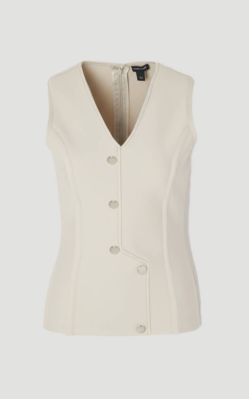 KarenMillen Haut Bandage Moulant à Boutons