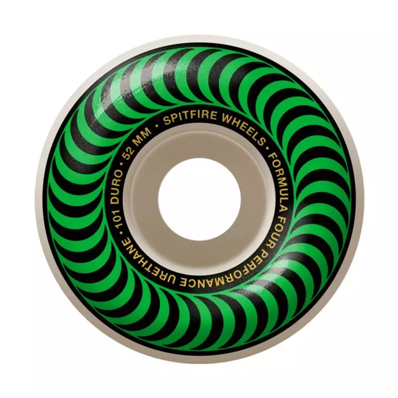 Roues skate SPITFIRE (x4) F4 Classics Blanc 101D 52mm