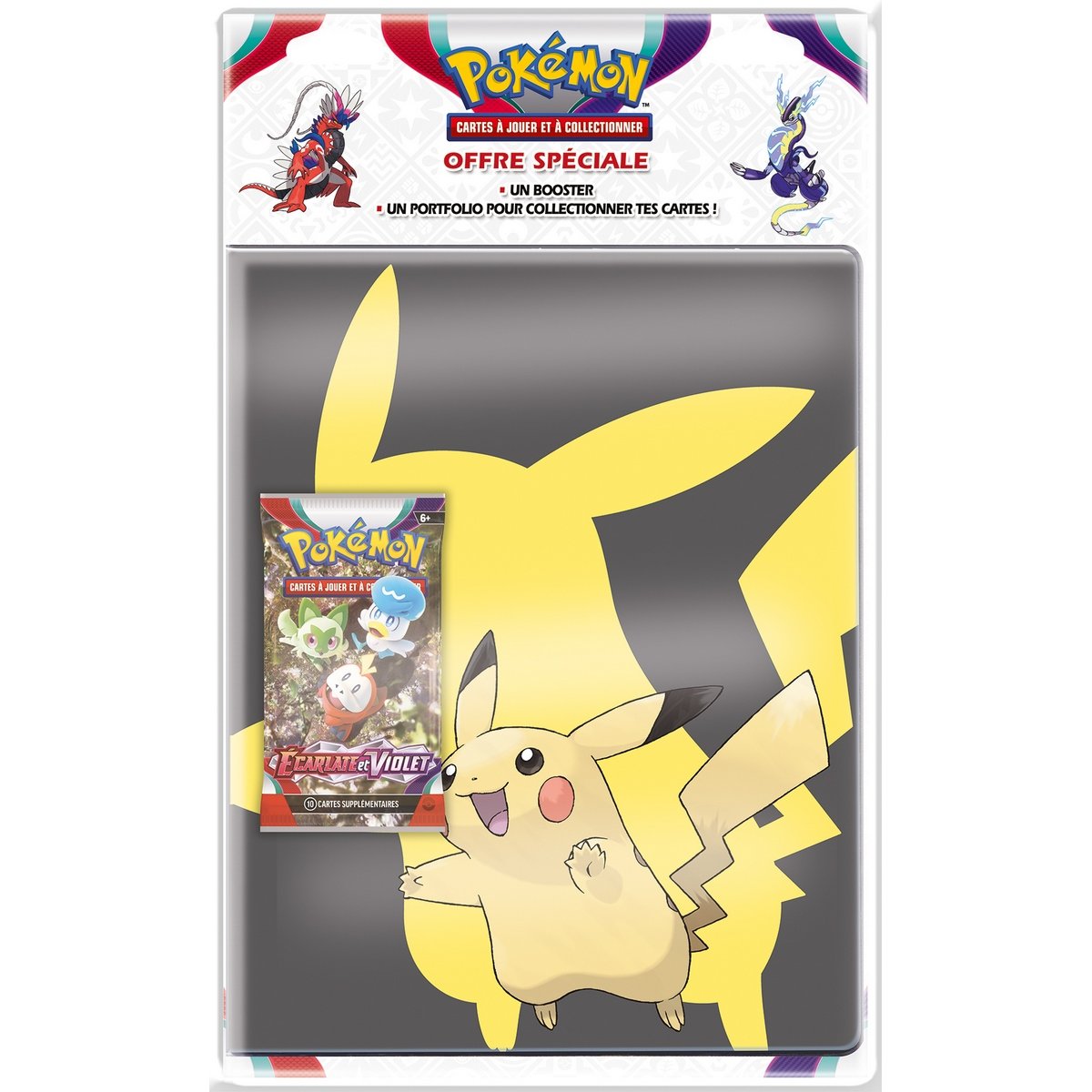 Pack cahier range carte et boosters Ecarlate et Violet